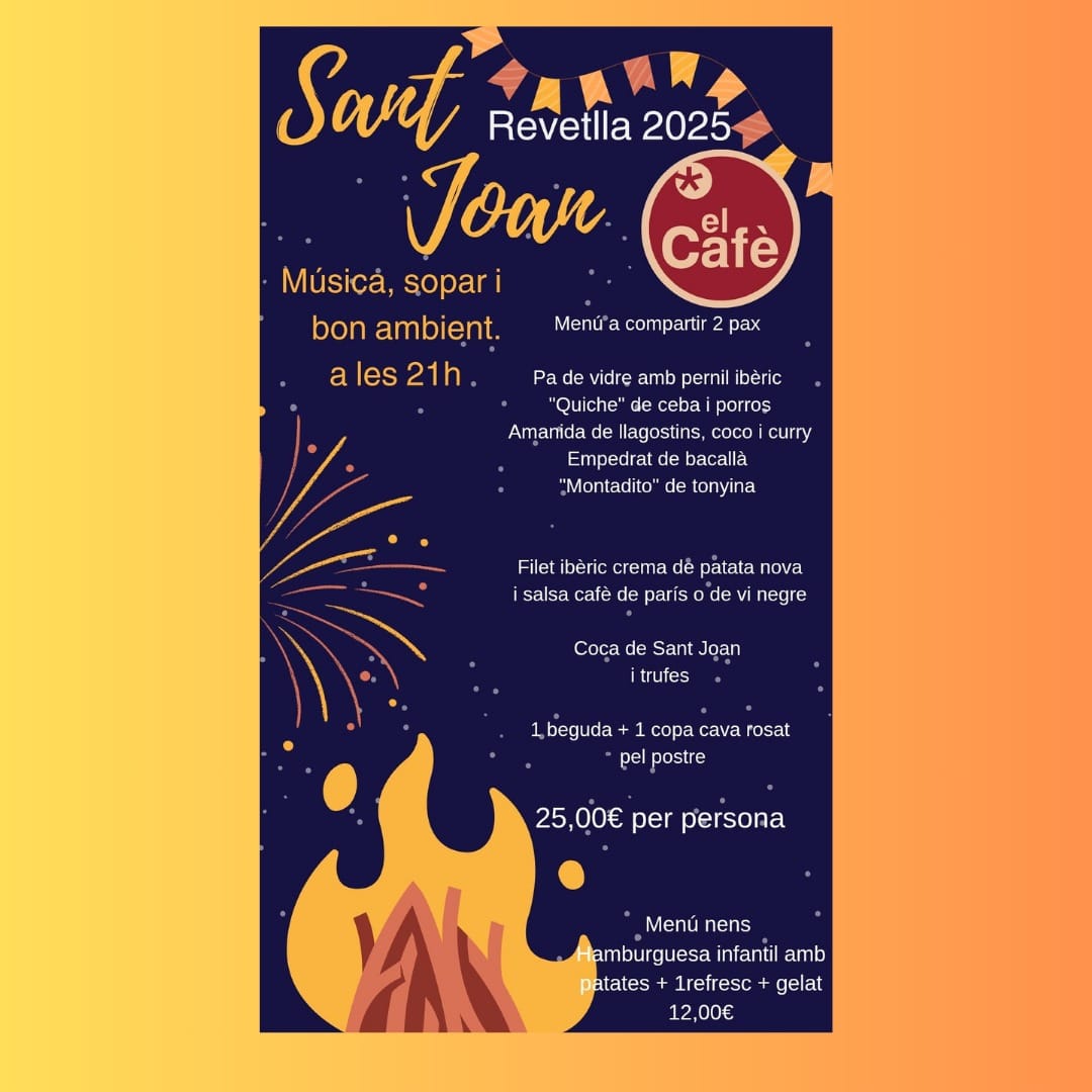 Dilluns, 23 de juny
a les 9 del vespre